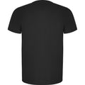 Solid Black - Back - Roly Childrens-Kids Imola Short-Sleeved Sports T-Shirt