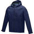 Navy - Lifestyle - Elevate NXT Mens Coltan Recycled Soft Shell Jacket