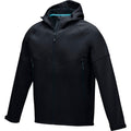 Solid Black - Lifestyle - Elevate NXT Mens Coltan Recycled Soft Shell Jacket