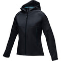 Solid Black - Side - Elevate NXT Womens-Ladies Coltan Recycled Soft Shell Jacket