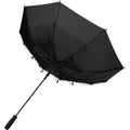 Black - Side - Niel RPET Folding Umbrella