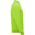 Fluorescent Green - Side - Roly Childrens-Kids Epiro Quarter Zip Long-Sleeved Sweatshirt