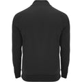 Solid Black - Back - Roly Childrens-Kids Epiro Quarter Zip Long-Sleeved Sweatshirt