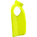 Fluro Yellow - Side - Roly Unisex Adult Jannu Lightweight Running Body Warmer