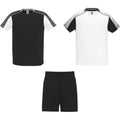 White-Solid Black - Front - Roly Childrens-Kids Juve Sports Set