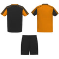 Solid Black-Orange - Back - Roly Childrens-Kids Juve Sports Set