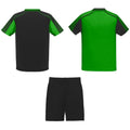 Fern Green-Solid Black - Back - Roly Childrens-Kids Juve Sports Set