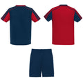 Red-Navy Blue - Back - Roly Childrens-Kids Juve Sports Set