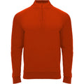 Red - Front - Roly Unisex Adult Epiro Quarter Zip Long-Sleeved Sweatshirt