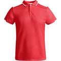 Red-White - Front - Roly Mens Tamil Short-Sleeved Polo Shirt