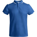 Royal Blue-White - Front - Roly Mens Tamil Short-Sleeved Polo Shirt