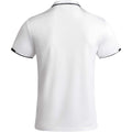 White-Solid Black - Back - Roly Mens Tamil Short-Sleeved Polo Shirt