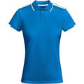 Royal Blue-White - Front - Roly Womens-Ladies Tamil Short-Sleeved Sports Polo Shirt