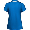 Royal Blue-White - Back - Roly Womens-Ladies Tamil Short-Sleeved Sports Polo Shirt