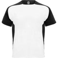 White-Solid Black - Front - Roly Unisex Adult Bugatti Sports T-Shirt