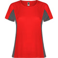 Dark Lead - Front - Roly Womens-Ladies Shanghai Short-Sleeved Sports T-Shirt