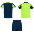 Navy Blue-Fluro Green - Front - Roly Unisex Adult Juve Sports Sports Set