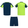 Navy Blue-Fluro Green - Back - Roly Unisex Adult Juve Sports Sports Set