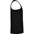 Solid Black - Side - Roly Mens Andre Sports Vest Top