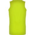 Fluorescent Yellow - Back - Roly Mens Andre Sports Vest Top