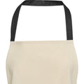 Solid Black-Natural - Side - Nia Recycled Cotton Apron