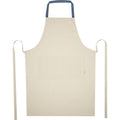 Ice Blue-Natural - Front - Nia Recycled Cotton Apron