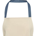 Ice Blue-Natural - Side - Nia Recycled Cotton Apron