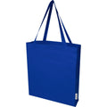 Royal Blue - Back - Madras Recycled Cotton Gusseted Tote Bag