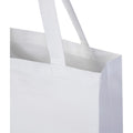 White - Side - Madras Recycled Cotton Gusseted Tote Bag