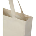 Natural - Side - Madras Recycled Cotton Gusseted Tote Bag