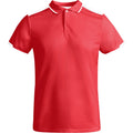 Red-White - Front - Roly Childrens-Kids Tamil Short-Sleeved Polo Shirt