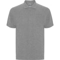 Grey Marl - Front - Roly Unisex Adult Centauro Premium Short-Sleeved Polo Shirt