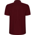 Garnet - Back - Roly Mens Pegaso Premium Short-Sleeved Polo Shirt