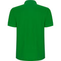 Grass Green - Back - Roly Mens Pegaso Premium Short-Sleeved Polo Shirt