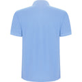 Sky Blue - Back - Roly Mens Pegaso Premium Short-Sleeved Polo Shirt