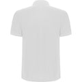 White - Back - Roly Mens Pegaso Premium Short-Sleeved Polo Shirt