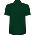 Bottle Green - Back - Roly Mens Pegaso Premium Short-Sleeved Polo Shirt