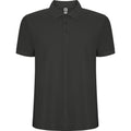 Dark Lead - Front - Roly Mens Pegaso Premium Short-Sleeved Polo Shirt