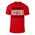 Red - Front - AC-DC Unisex Adult Money Talks T-Shirt