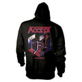 Black - Back - Accept Unisex Adult Metal Heart 1 Full Zip Hoodie