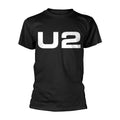 Black - Front - U2 Unisex Adult Logo T-Shirt