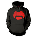 Black - Front - Frank Zappa Unisex Adult Moustache Hoodie