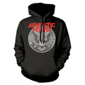 Black - Front - Agnostic Front Unisex Adult Against All Eagle Hoodie