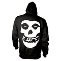 Black - Back - Misfits Unisex Adult Skull Hoodie