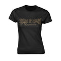 Black - Front - Cradle Of Filth Womens-Ladies Nymph Logo T-Shirt