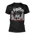 Black - Front - Virus Unisex Adult Pray For War T-Shirt