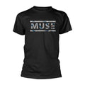 Black - Front - Muse Unisex Adult Absolution Logo T-Shirt