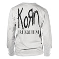 White - Back - Korn Unisex Adult Requiem Logo Long-Sleeved T-Shirt
