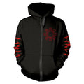 Black - Front - Cancer Unisex Adult Shadow Gripped Full Zip Hoodie