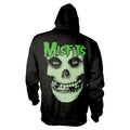 Black - Back - Misfits Unisex Adult Skull Hoodie